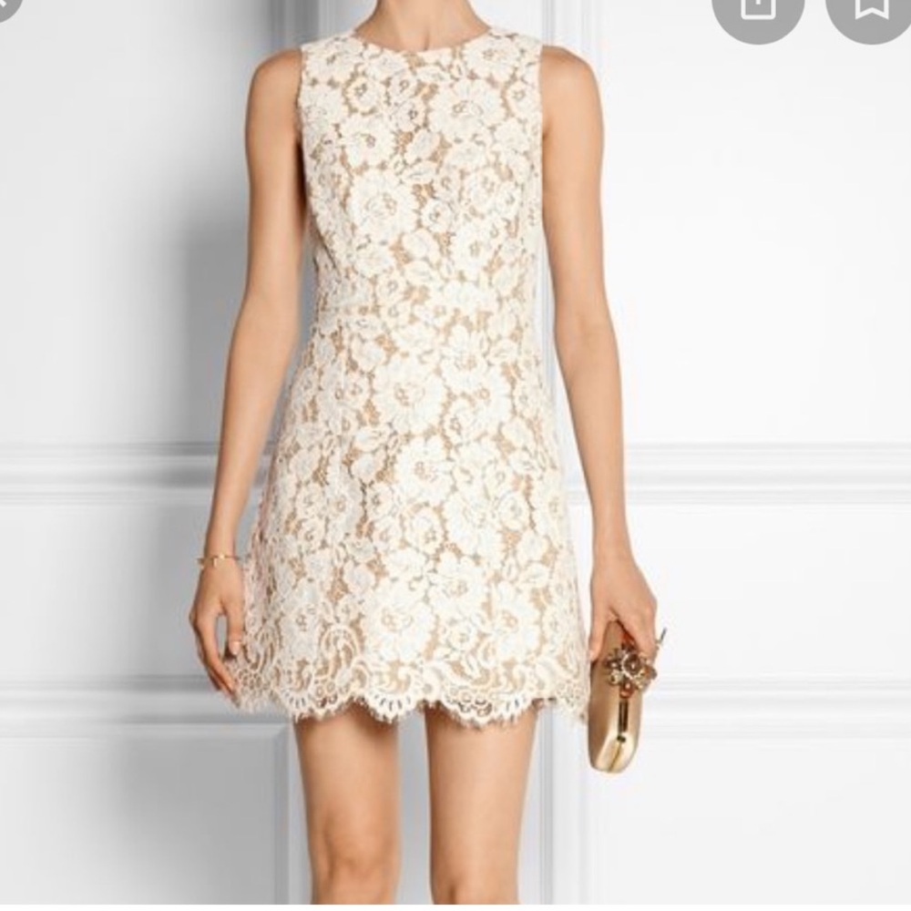 Alice & Olivia Leann Lace mini dress